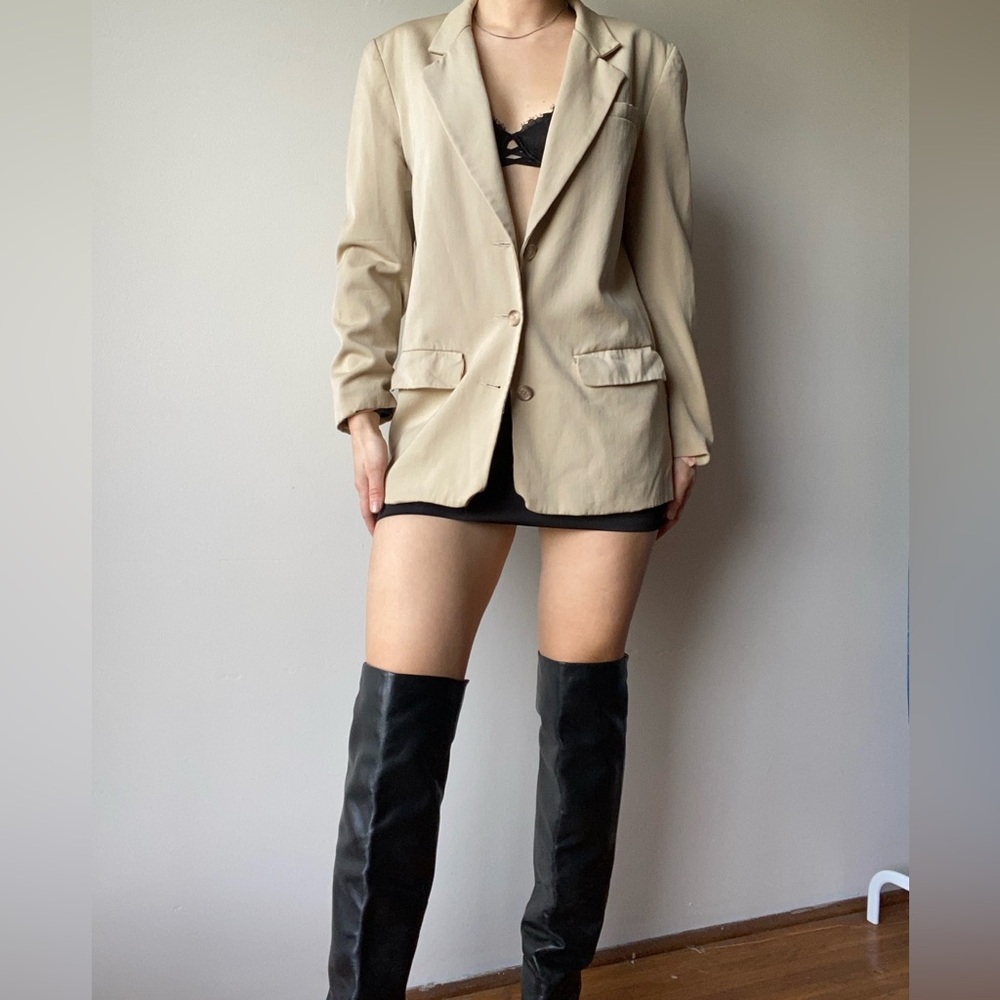 colour eighteen vintage Beige 100% wool Blazer